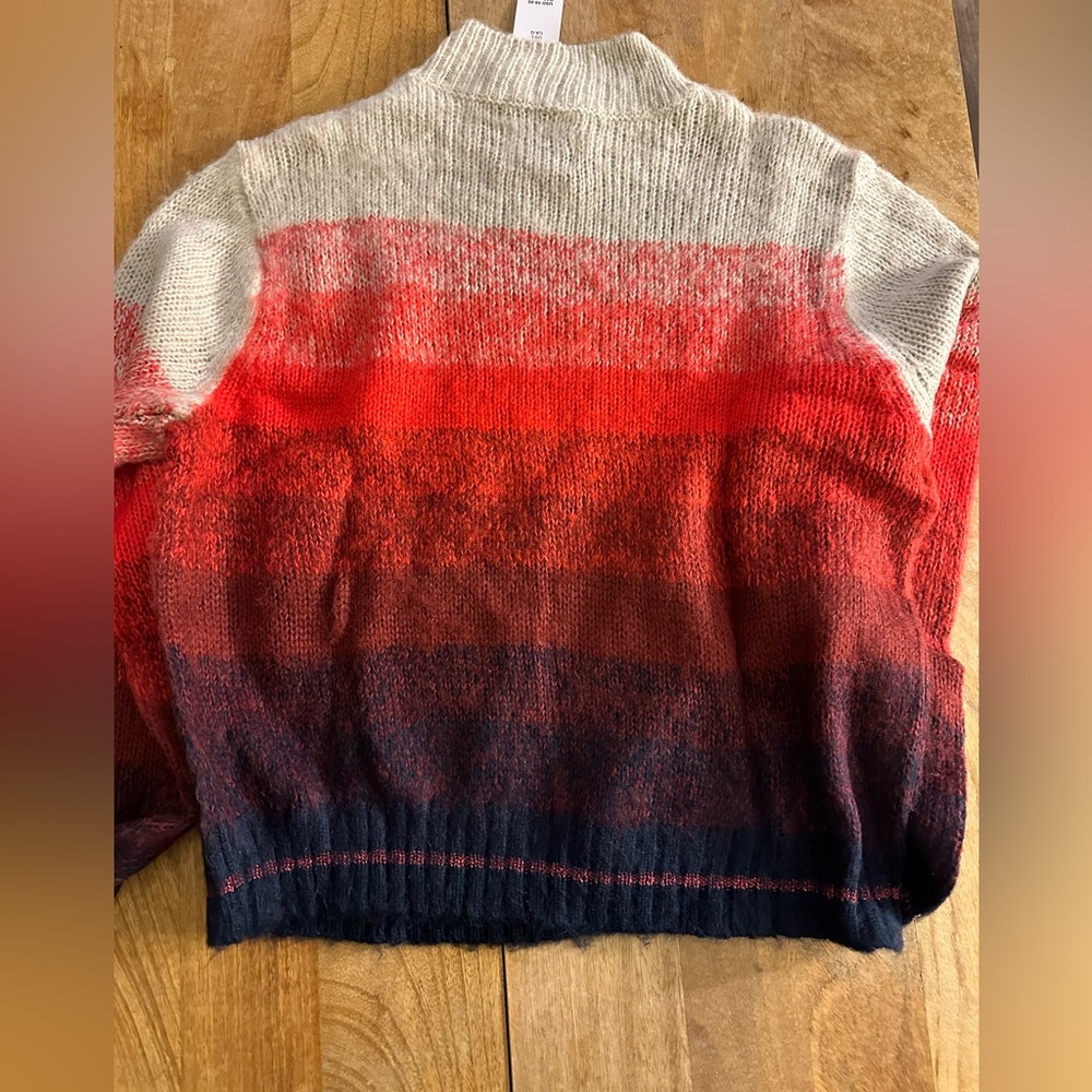 NWT American Eagle aerie AE Ombre Stripe Mock Neck Crop Sweater - Picture 5 of 14